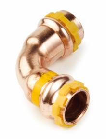 Produktbild: Press-Fitting Bogen 15 mm 90° IG/IG Gas