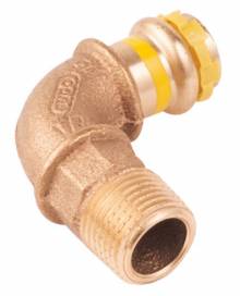 Produktbild: Press-Fitting Rotguss Einschraubbogen 90° 22x3/4" AG Gas Abverkauf