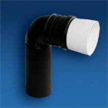 Produktbild: SANIT WC-Anschlussbogen 90° 3-fach verstellbar