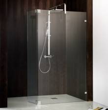 Produktbild: Atelier Pur Walk In 1 Glaselement mit einem schwenkbaren Seitenteil 1000 x 2000 mm chrom-optik