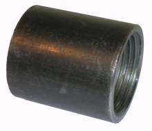 Produktbild: Stahl-Langmuffe (Schweißmuffe) ohne Rand schwarz - 60 mm 1/2" DN 15
