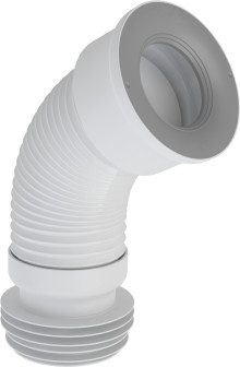 Produktbild: AIRFIT WC-Anschlussrohr flexibel DN 98-120, ausziehbar, wei&szlig;