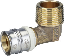 Produktbild: ALPEX &Uuml;bergangswinkel mit AG 16 mm x R1/2" 