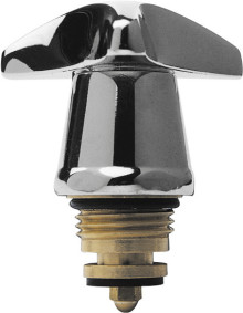 Produktbild: ASW Oberteil mit Drehkorngriff, kalt 1/2", f&uuml;r Wandeinbauventile, chrom