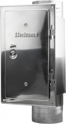 Produktbild: BERTRAMS Reinigungselement 0.6 mm DN 120, mit Schiebestutzen/Tür, 145x300