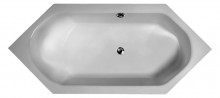 Produktbild: Badewanne Acryl-Sechseck LINKS 2000x900x420 mm SUN Modell S114, weiss