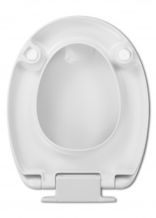 Produktbild: C200 WC-Sitz, 50 mm Sitzerhöhung softclose, Griff grau, weiß