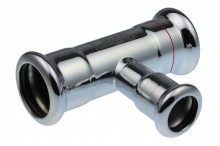Produktbild: XPress C-Stahl T-Stück XPC 130 R d 54 x 35 x 54 red. M-Kontur
