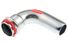 Produktbild: SudoPress C-Stahl Bogen VCC 001 A d 15 I/A 90° mit EPDM O-Ring  (V-Kontur)
