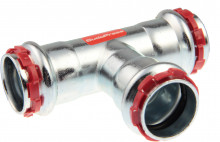 Produktbild: SudoPress C-Stahl T-Stück VCC 130 d 15 mit EPDM O-Ring  (V-Kontur)