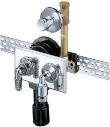 Produktbild: DALLMER UP-Waschgeräte-Siphon mit UP-Ventil,Rückflussverhinderer,chrom