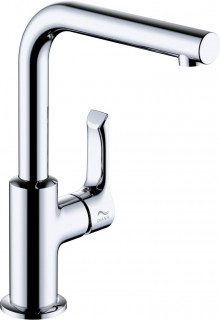 Produktbild: DIANA S100 Neu Waschtischmischer m. Ablaufgarnitur, hoher Auslauf, chrom