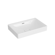 Produktbild: DIANA DI004143201 L100-Neu Aufsatzschale eckig 800x397mm, m. Ablaufgar., ÜL, weiß-clean