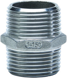 Produktbild: Edelstahl V4A / G316 Doppelnippel 1/2"