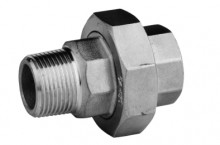 Produktbild: Edelstahl Verschraubung, flachdichtend 1 1/4"  IG/AG