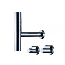 Produktbild: FLOWSTAR Set mit Siphon, Ventilblende 2 Eckventilschuber (o. Eckventile),chrom Abverkauf