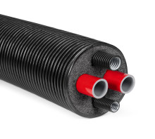 Produktbild: Flexalen 600 HB Erdw&auml;rmerohr, Set f. WP-Anschluss d= 125mm MR DA 2x32mm LR 25+25mm 15 Meter