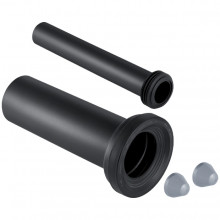 Produktbild: GEBERIT Anschlussgarnitur für Wand-WC Ø 90 mm, 300 mm,Kunststoff schwarz