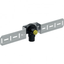 Produktbild: GEBERIT 619630001  FlowFit Anschlusswinkel 90&deg; 16 mm x Rp 1/2",ged&auml;mmt,1-fach,Rotguss