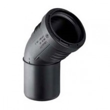 Produktbild: GEBERIT Silent-PP Bogen 45° mit Muffe DN 75 mm