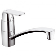 Produktbild: GROHE EUROSMART COSMOPOLITAN Spültischmischer flacher Auslauf, Strahlregler, chrom 