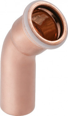 Produktbild: Geberit MAPRESS 60702 Kupfer Bogen 45&deg; 15 mm I/A