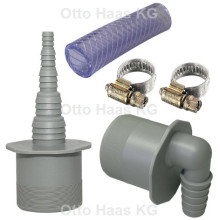 Produktbild: HAAS Kondensat-Anschlussset, DN 50 mit Schlauch 80 cm und Schlauchklemmen