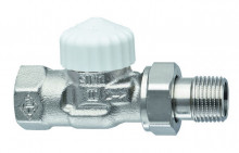 Produktbild: HEIMEIER Thermostatventil V-exact II Durchgang 1/2" Kvs 0.86 RG-vernickelt 