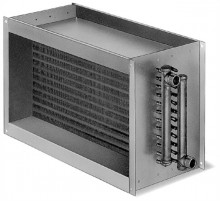 Produktbild: HELIOS Warmwasser-Heizregister WHR|2-reihig, 800 x 500 mm, für Typ 500