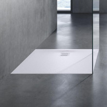 Produktbild: HSK Duschwanne 90 x 140 x 4 cm Marmor Polymer Steinoptik weiss