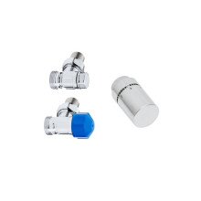 Produktbild: HSK Ventil-Set Eck Seitenanschluss Wand, chrom