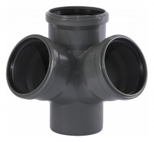 Produktbild: Ostendorf HTsafe 175920 - HT Safe Formteil - Eck-Doppelabzweig DN 110/110/110 67° Grad