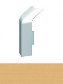 Produktbild: HZ-Sockelleiste - Außenecke für Sonderlösungen Nr. 2027 - Buche hell