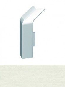 Produktbild: HZ-Sockelleiste - Außenecke für Sonderlösungen Nr. 4142 - Esche weiss