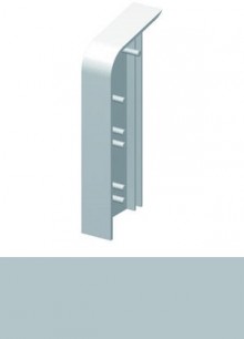 Produktbild: HZ-Endstück links für Sockel- und Blindleiste SLF + BLF Nr. 194 - Grau