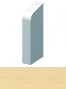 Produktbild: HZ-Endst&uuml;ck links f&uuml;r Sockel- und Blindleiste SLF + BLF Nr. 2015 - Ahorn