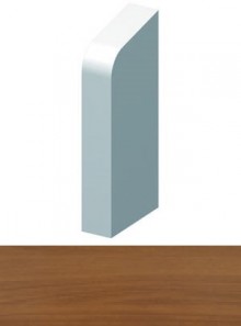Produktbild: HZ-Endstück links für Sockel- und Blindleiste SLF + BLF Nr.  2055 - Nussbaum