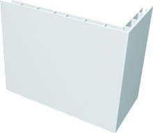 Produktbild: HZ-Steigstrangprofil STP-L, 3 Meter Nr. 6380, 100-200 mm, weiß