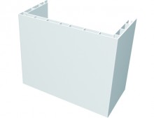 Produktbild: HZ-Steigstrangprofil STP-U, 2 Meter Nr. 5980, 100-200 mm, weiß