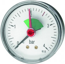 Produktbild: Heizungsmanometer, Abgang hinten MHA Ø 63 mm, 3/8", 0-4 bar 