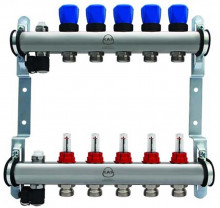 Produktbild: KAN-therm Heizkreisverteiler lang, ES 9 - fach HK, 540 mm, M30x1.5, Durchflussanz.