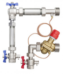 Produktbild: KERMI x-net WMZ-Einbauset AB-PM 1" V DN 20