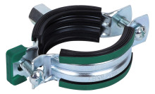 Produktbild: BIS Rohrschelle KSB 2 NEU mit Gewindemuffe M 8/10, 108-115 mm