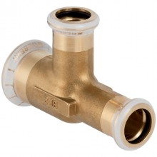 Produktbild: GEBERIT MAPRESS C-Stahl T-St&uuml;ck reduziert 18 x 15 x 15 mm, Messing 