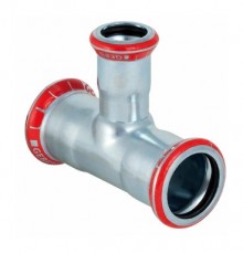 Produktbild: GEBERIT MAPRESS C-Stahl T-Stück reduziert 28 x 18 x 28 mm, verzinkt