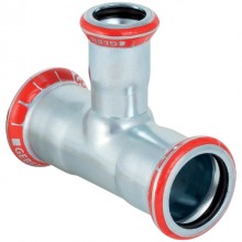 Produktbild: GEBERIT MAPRESS C-Stahl T-Stück reduziert 28 x 22 x 28 mm, verzinkt