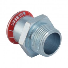 Produktbild: GEBERIT MAPRESS C-Stahl Übergang mit AG 18 mm x 1/2" AG, verzinkt 21704