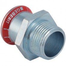 Produktbild: GEBERIT MAPRESS C-Stahl Übergang mit AG 35 mm x 1 1/2" AG, verzinkt 21720