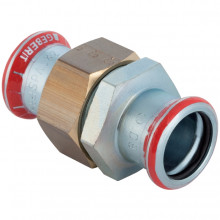 Produktbild: GEBERIT MAPRESS C-Stahl Verschraubung 28 mm, verzinkt, flachdichtend