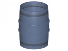 Produktbild: Poloplast 102303 POLO-KAL XS Doppelmuffe DN 75 